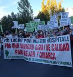Manifestación en defensa del Hospital Virgen Del Castañar de Bebé