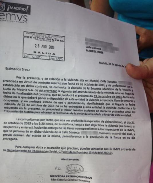 Una mujer se suicida en Madrid tras recibir una carta de 
